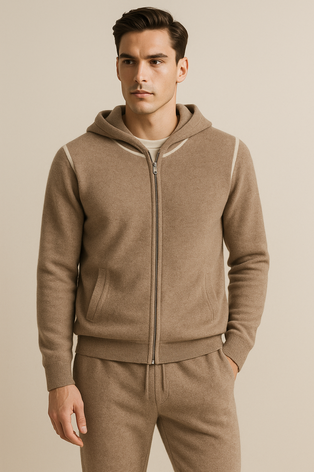 Lorenzo Cashmere Set Beige