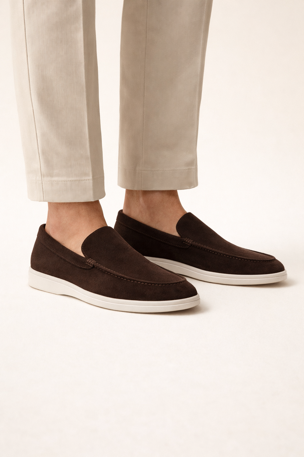 Lorenzo Suede Loafers Brown