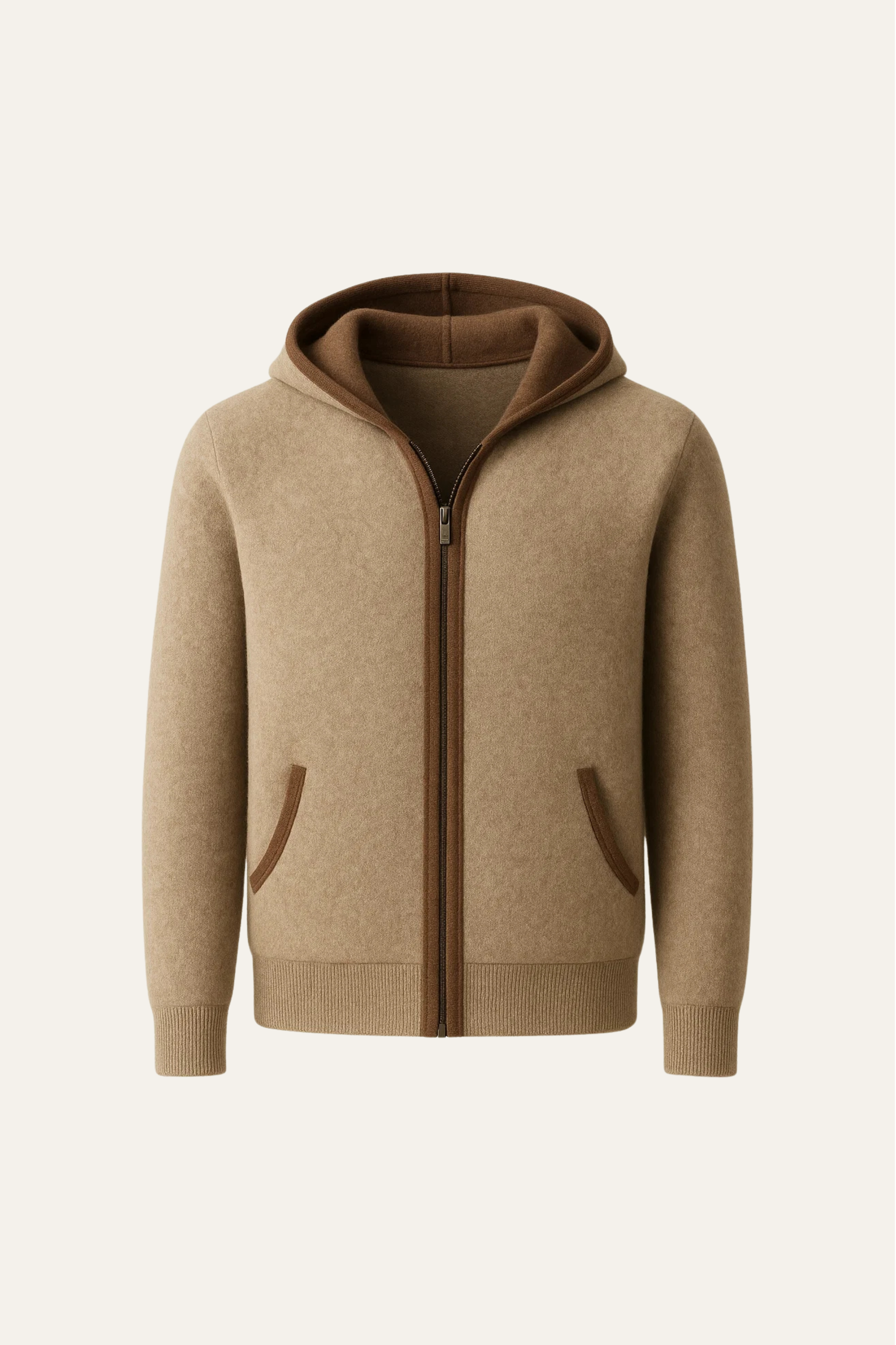 Sorano Hooded Cardigan Brown
