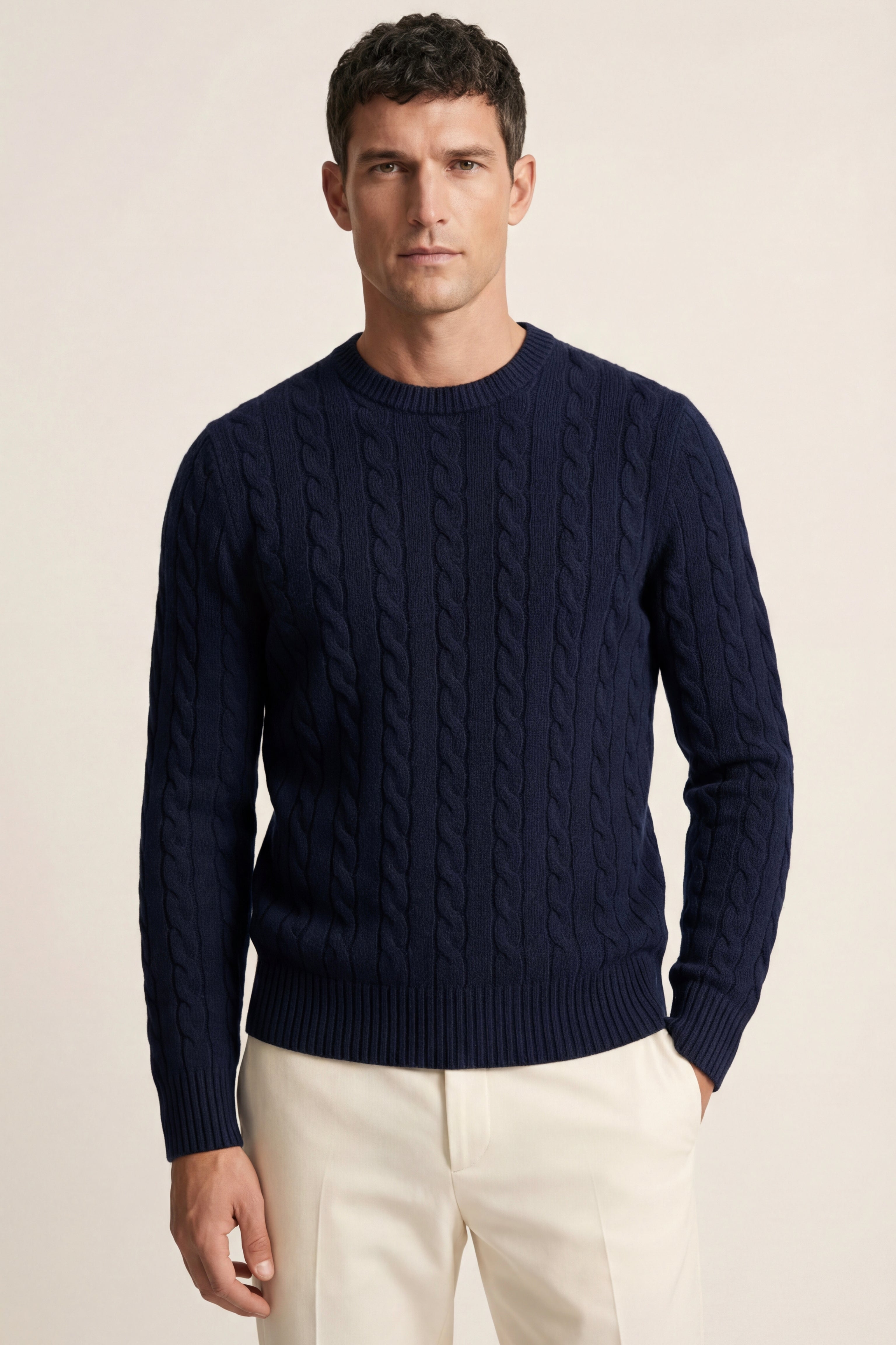 Soreno Cashmere Knit Navy