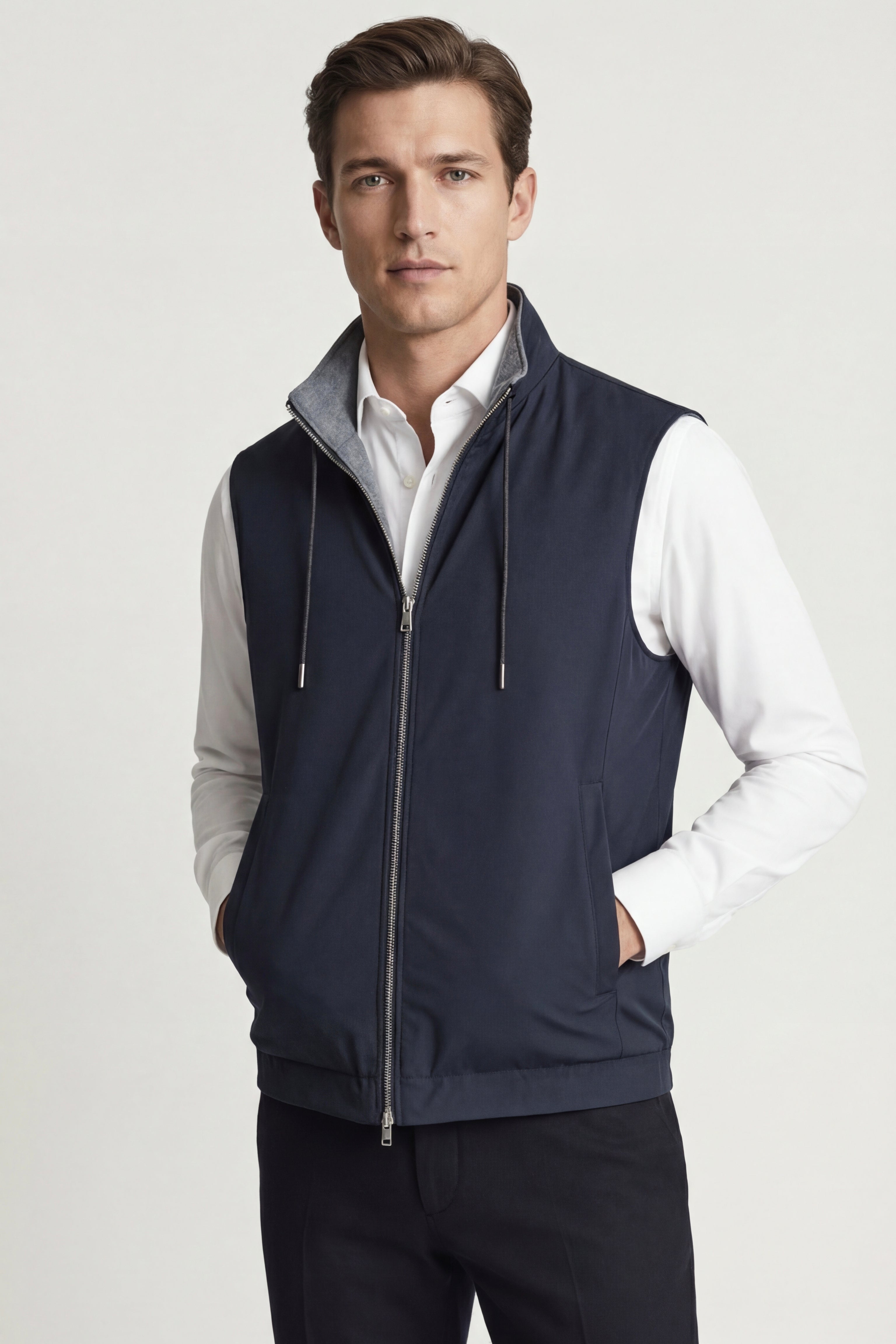 Lorenzo Reversible Vest Navy