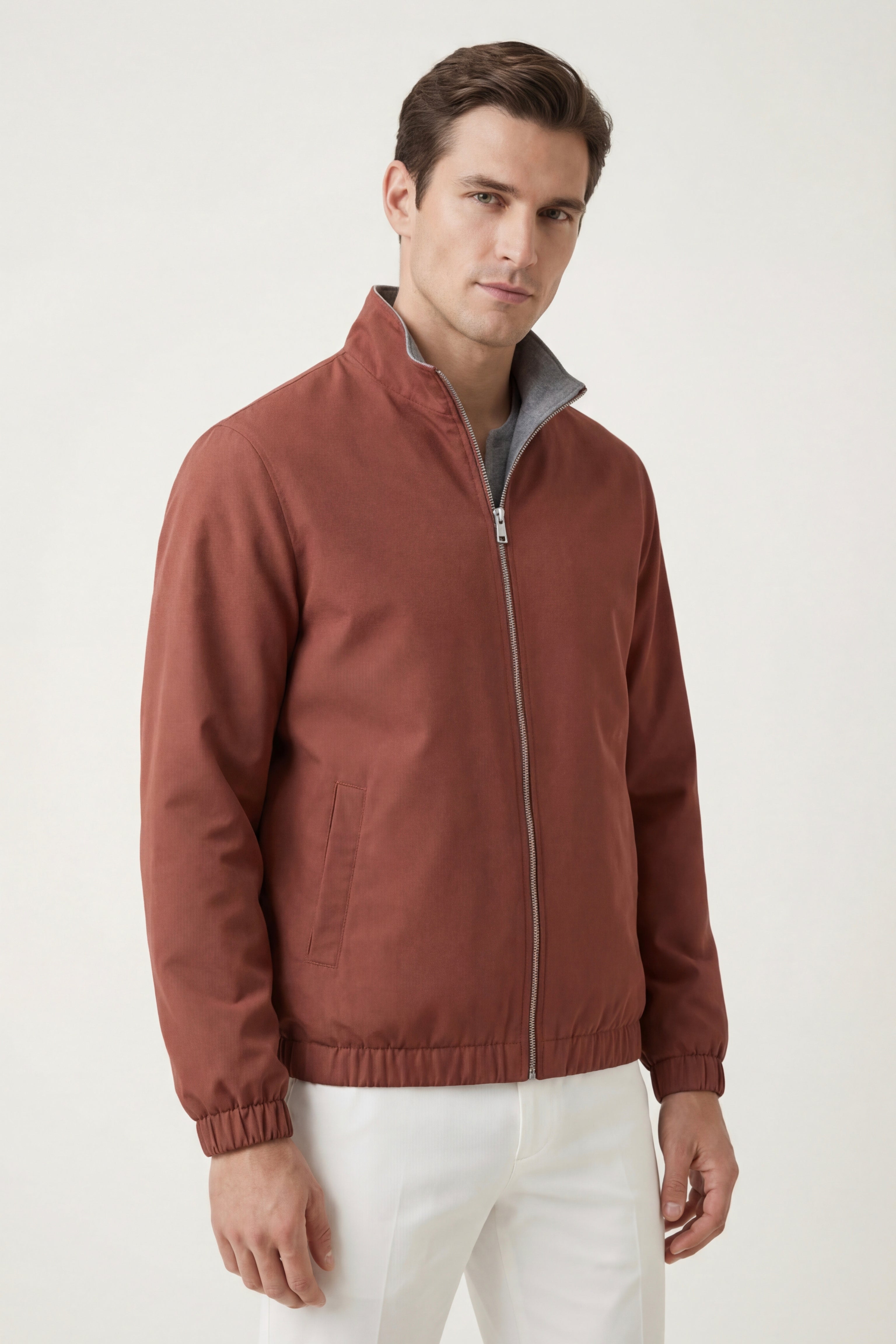 Lorenzo Reverso Jacket Terracotta