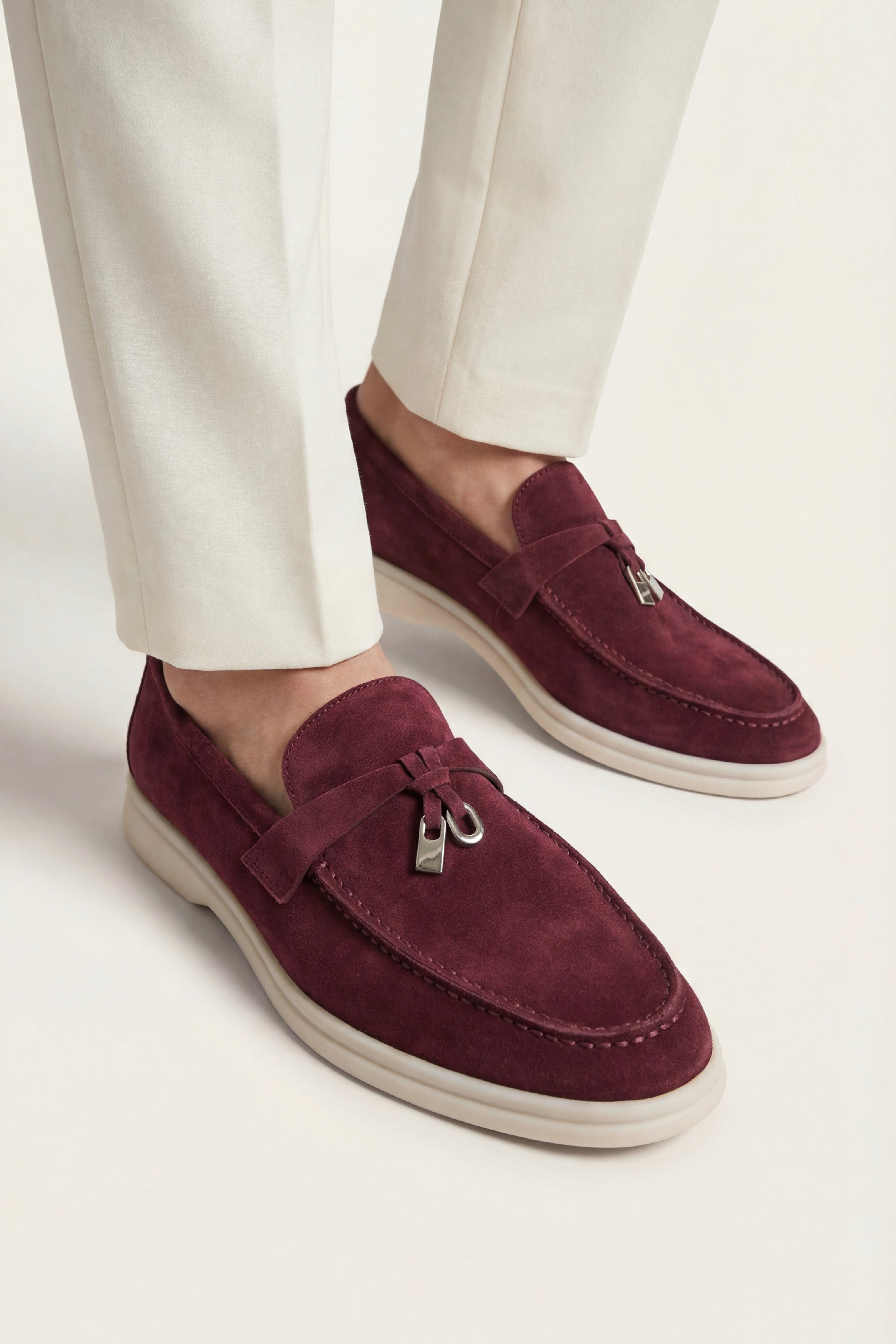 Lorenzo Buckle Loafer Burgundy Wine
