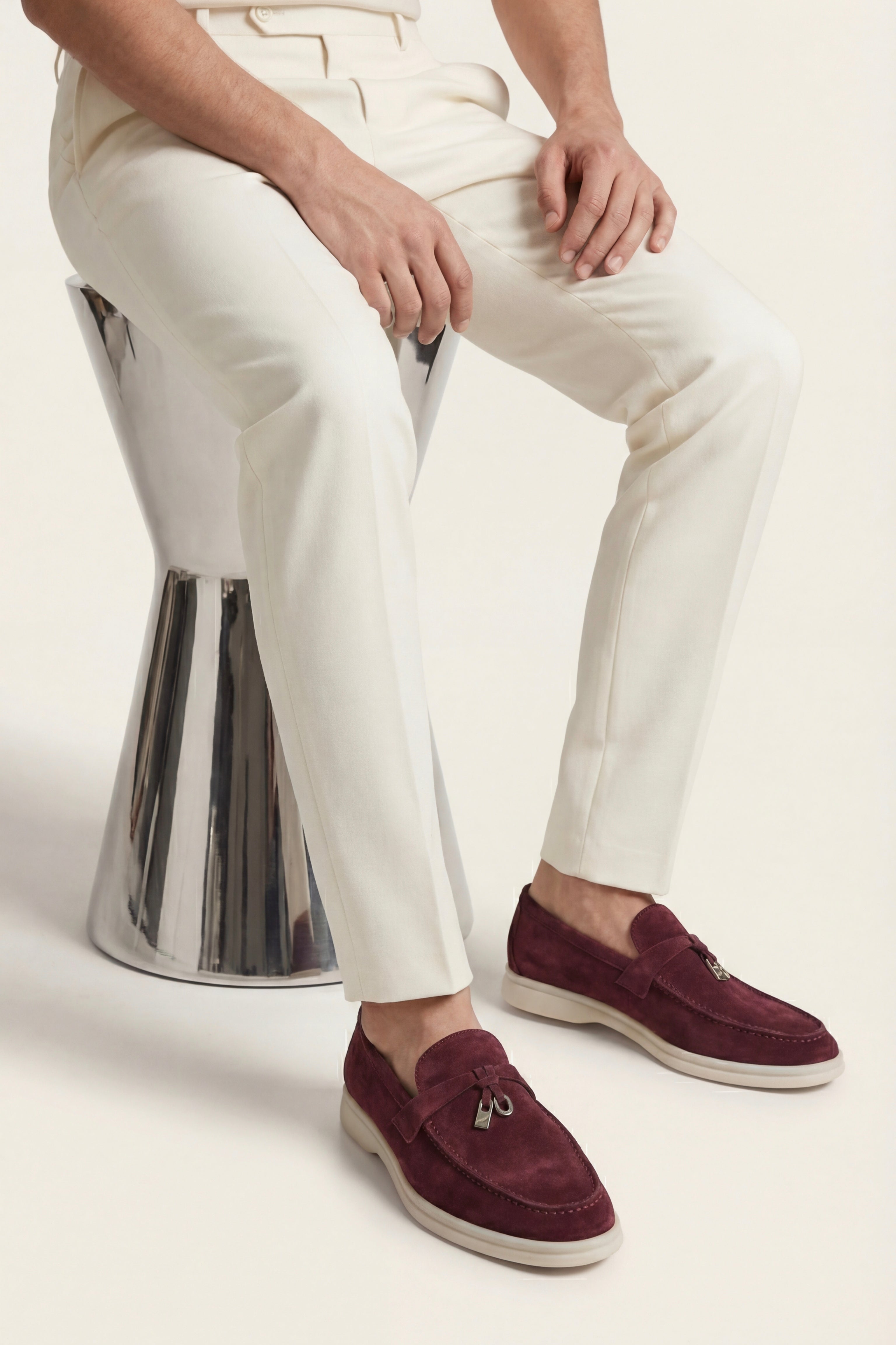 Lorenzo Buckle Loafer Burgundy Wine