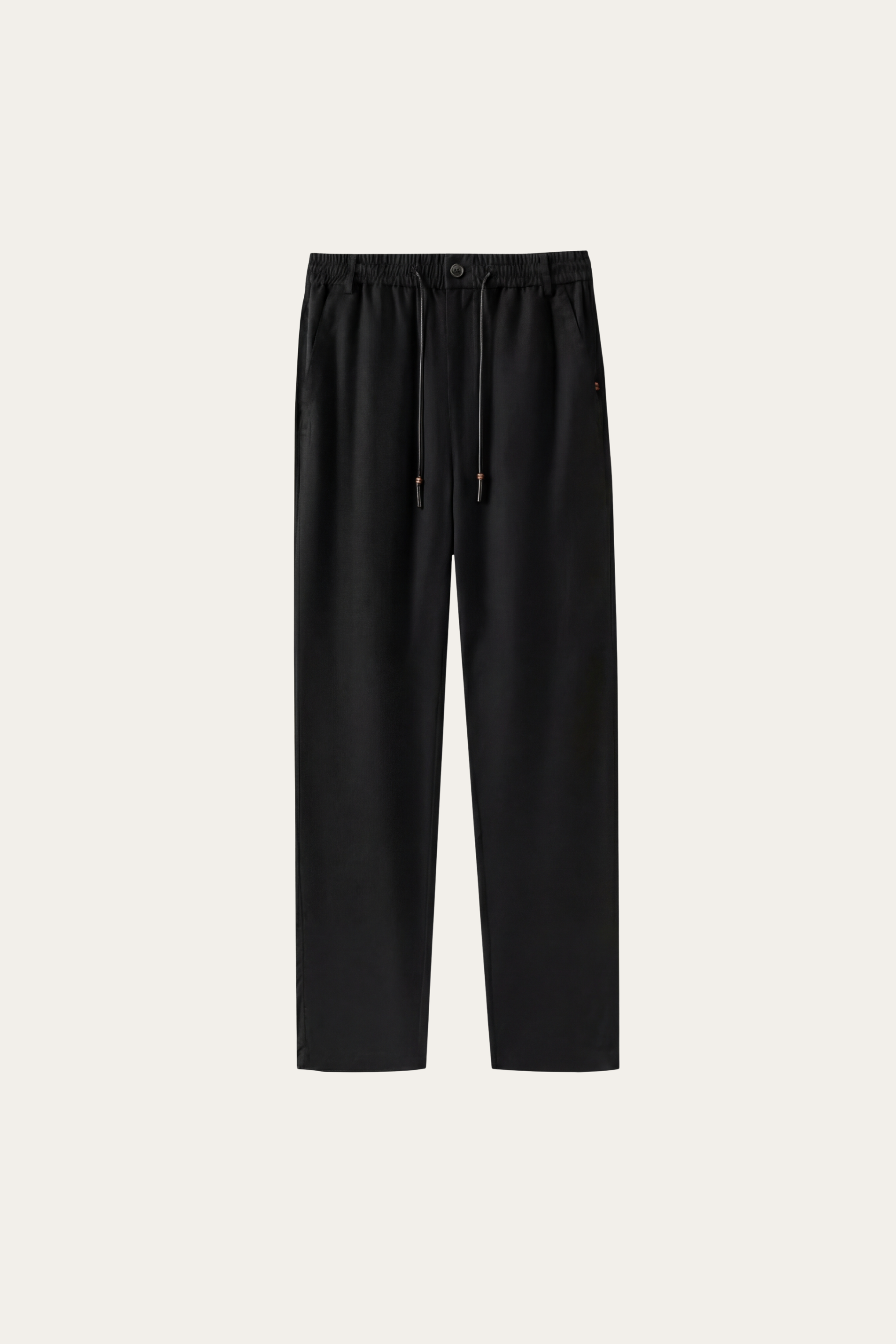 Monteria Stretch Linen Trouser Black