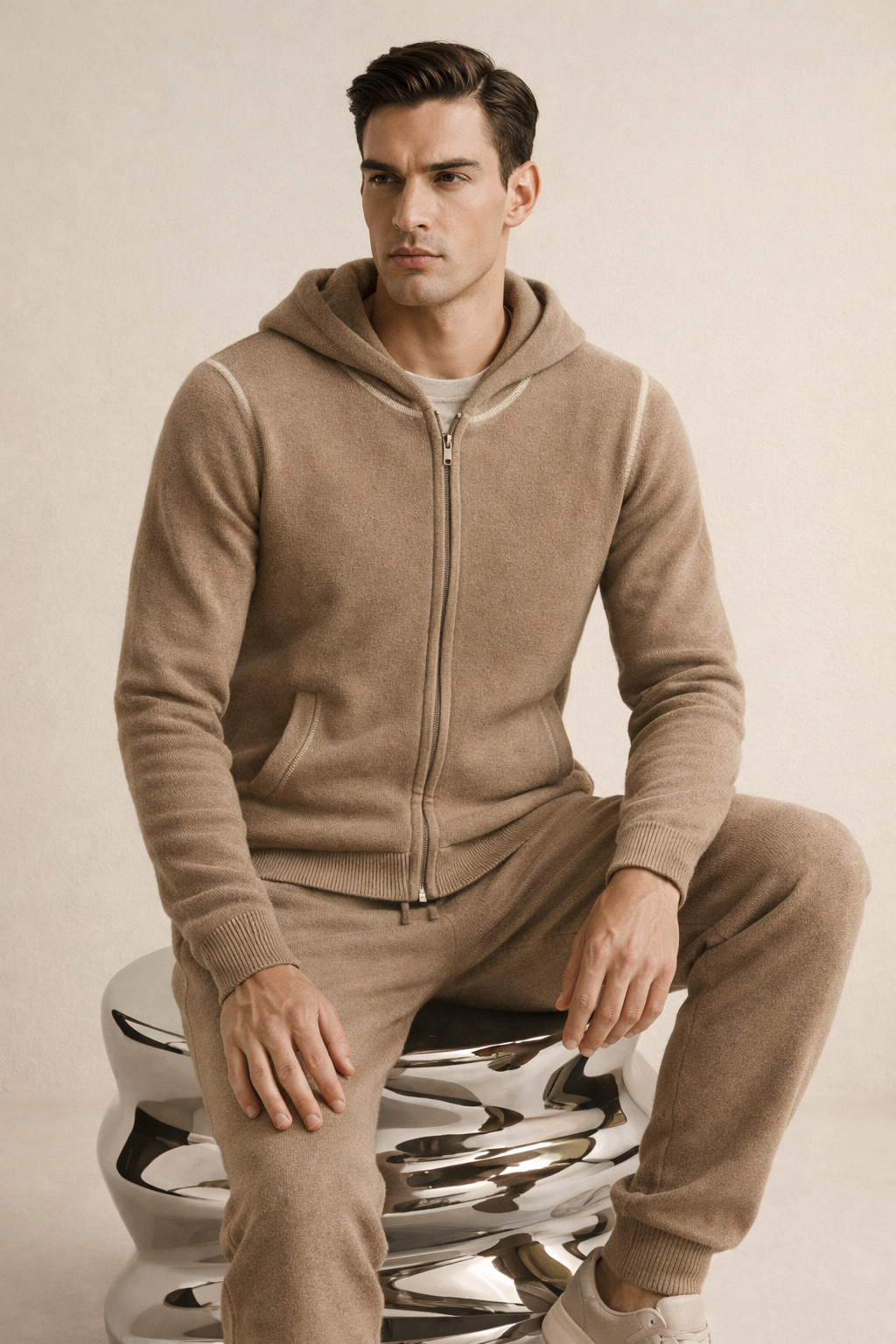 Lorenzo Cashmere Set Beige
