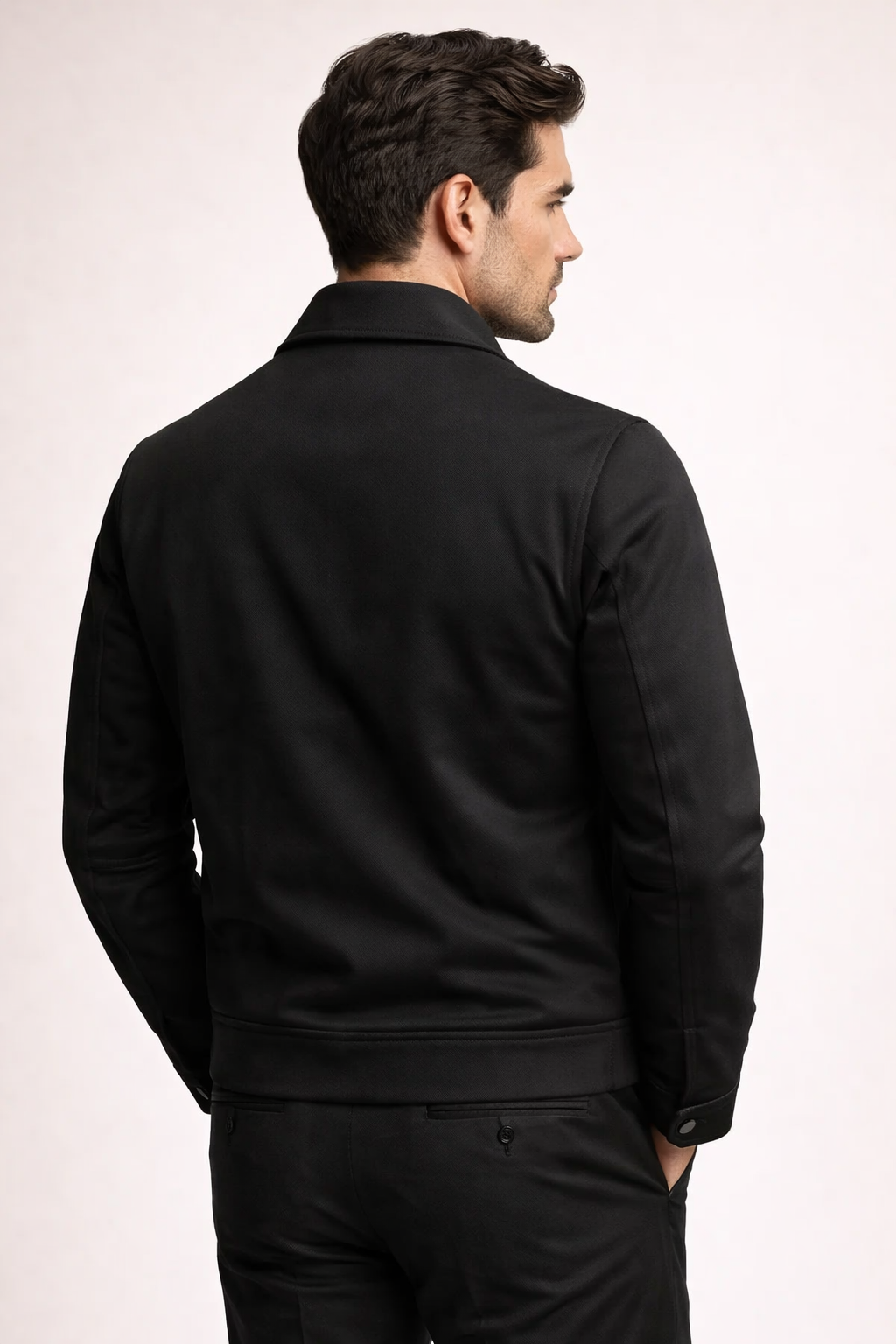 Pietro Lightweight Zip Jacket Black