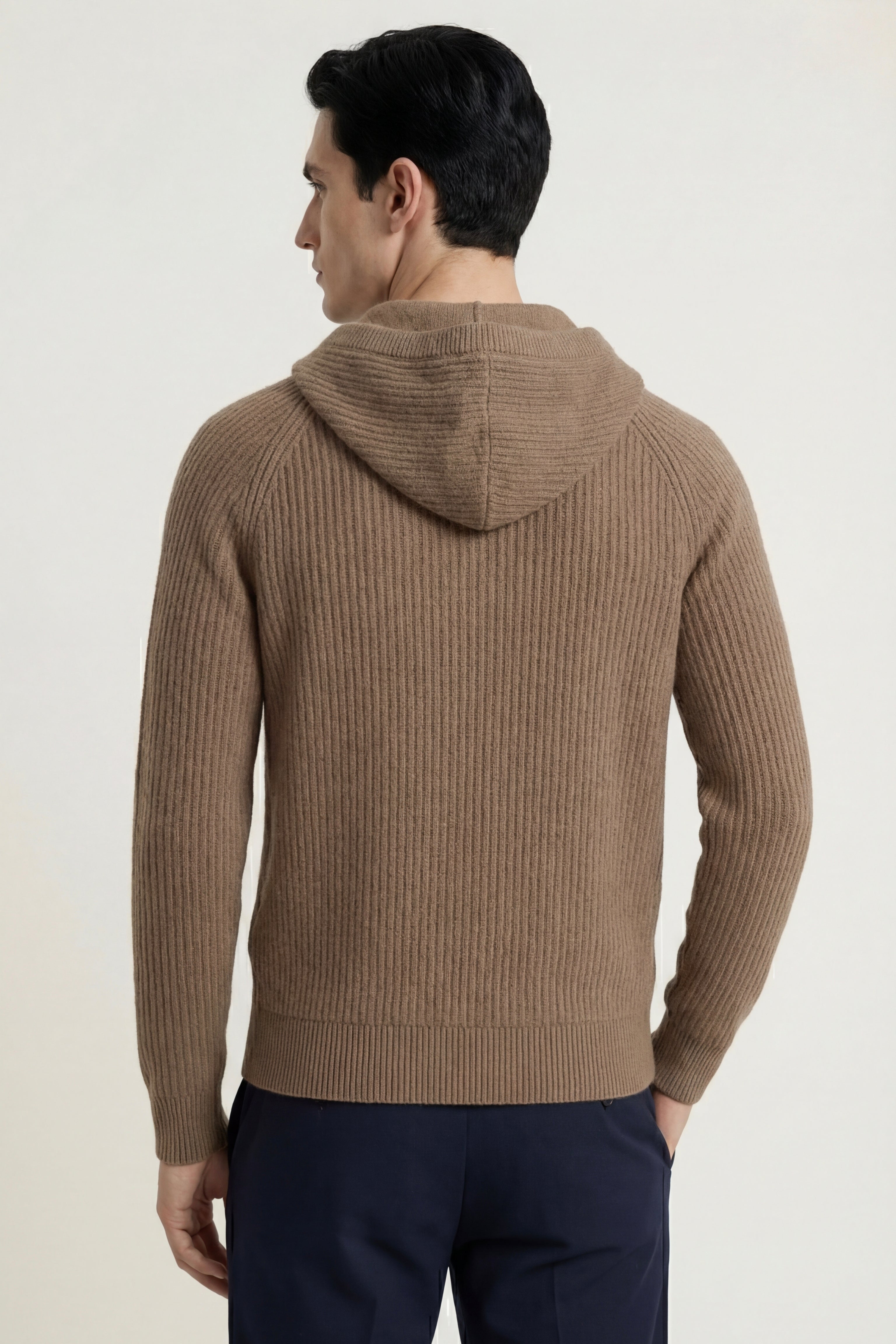 Sorrento Hooded Knit Brown