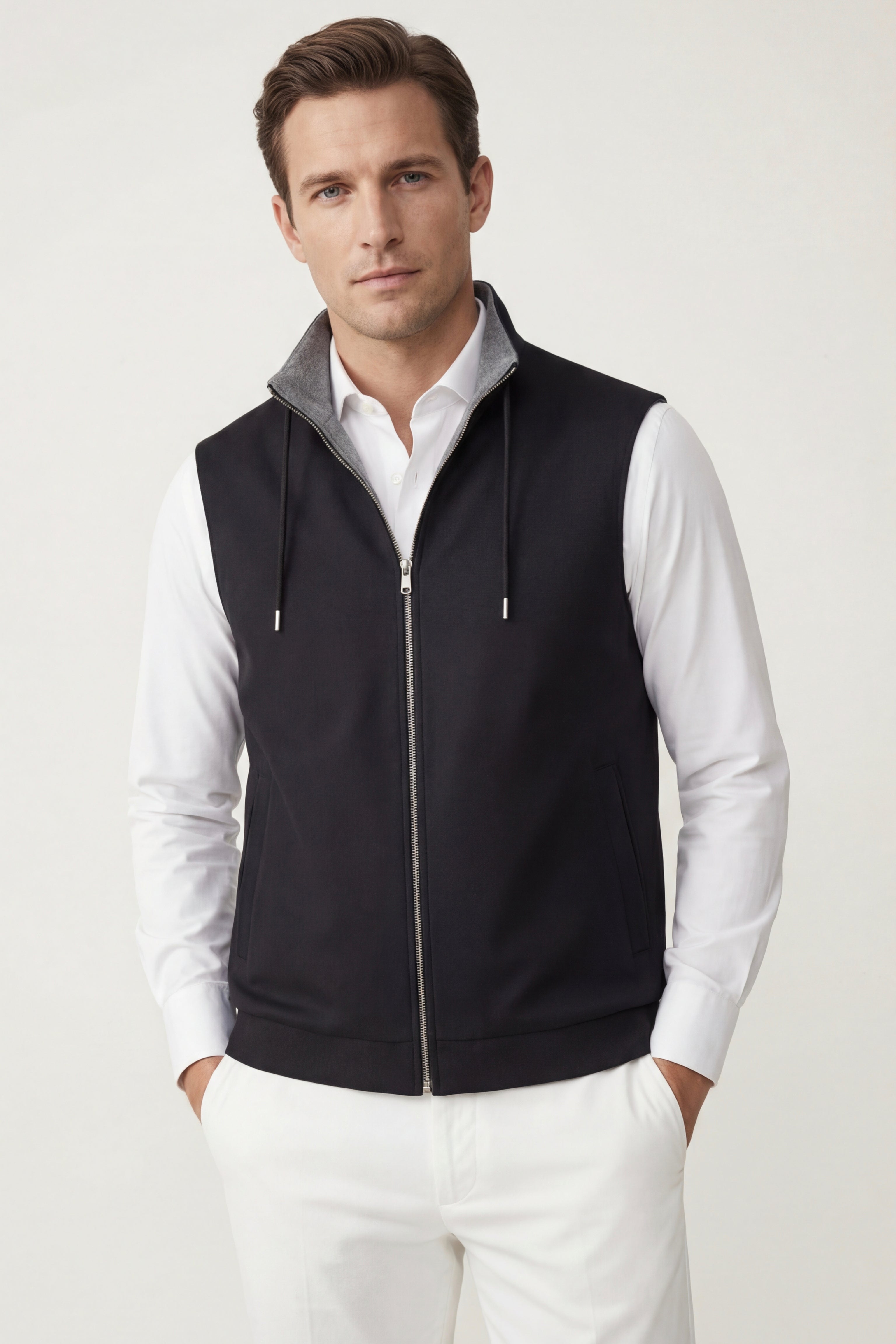 Lorenzo Reversible Vest Black