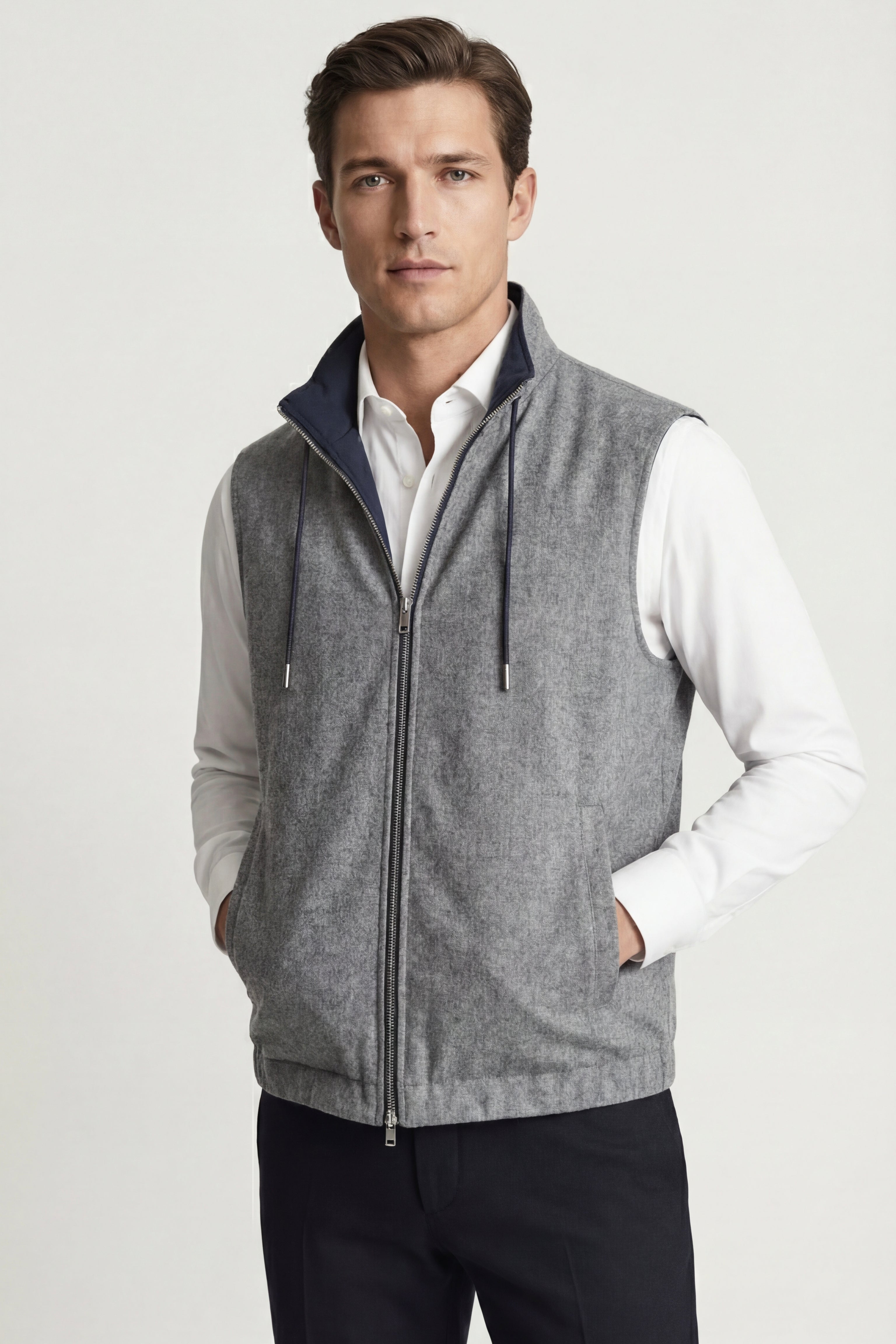 Lorenzo Reversible Vest Navy
