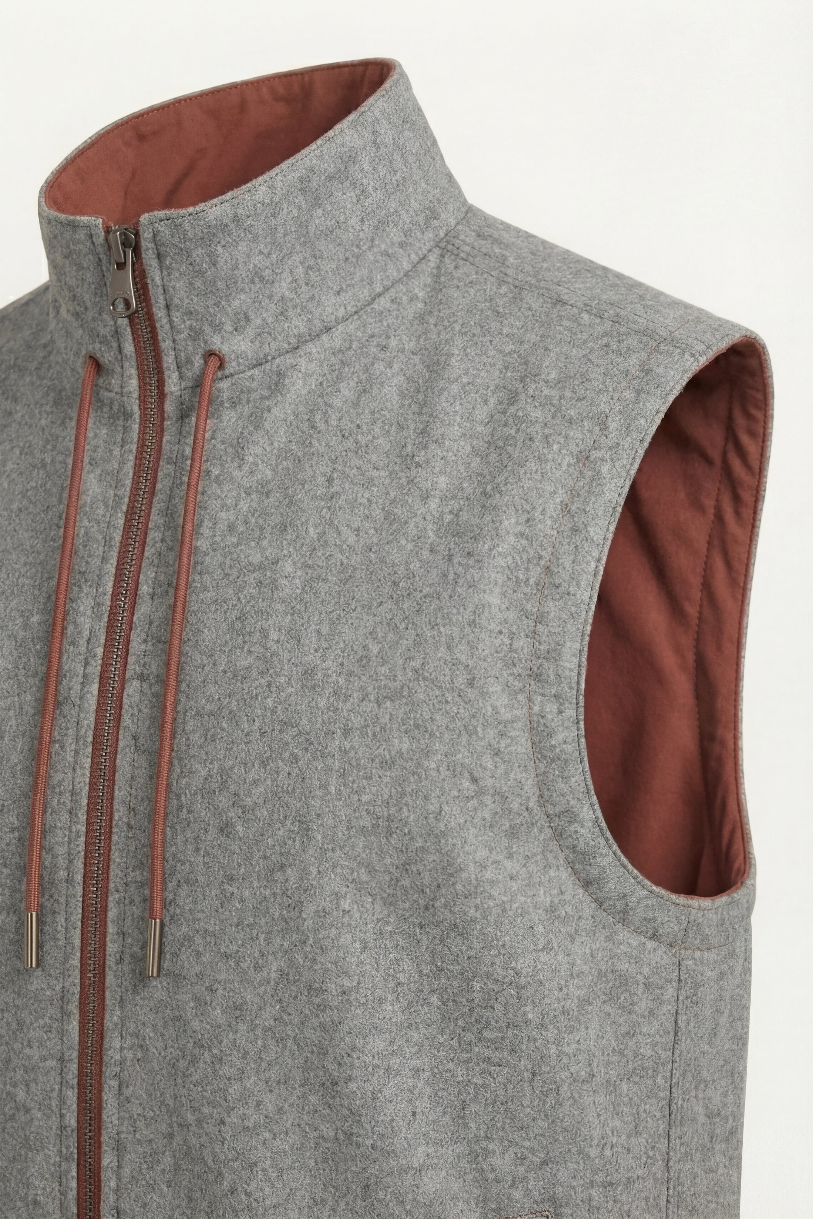 Lorenzo Reversible Vest Terracotta