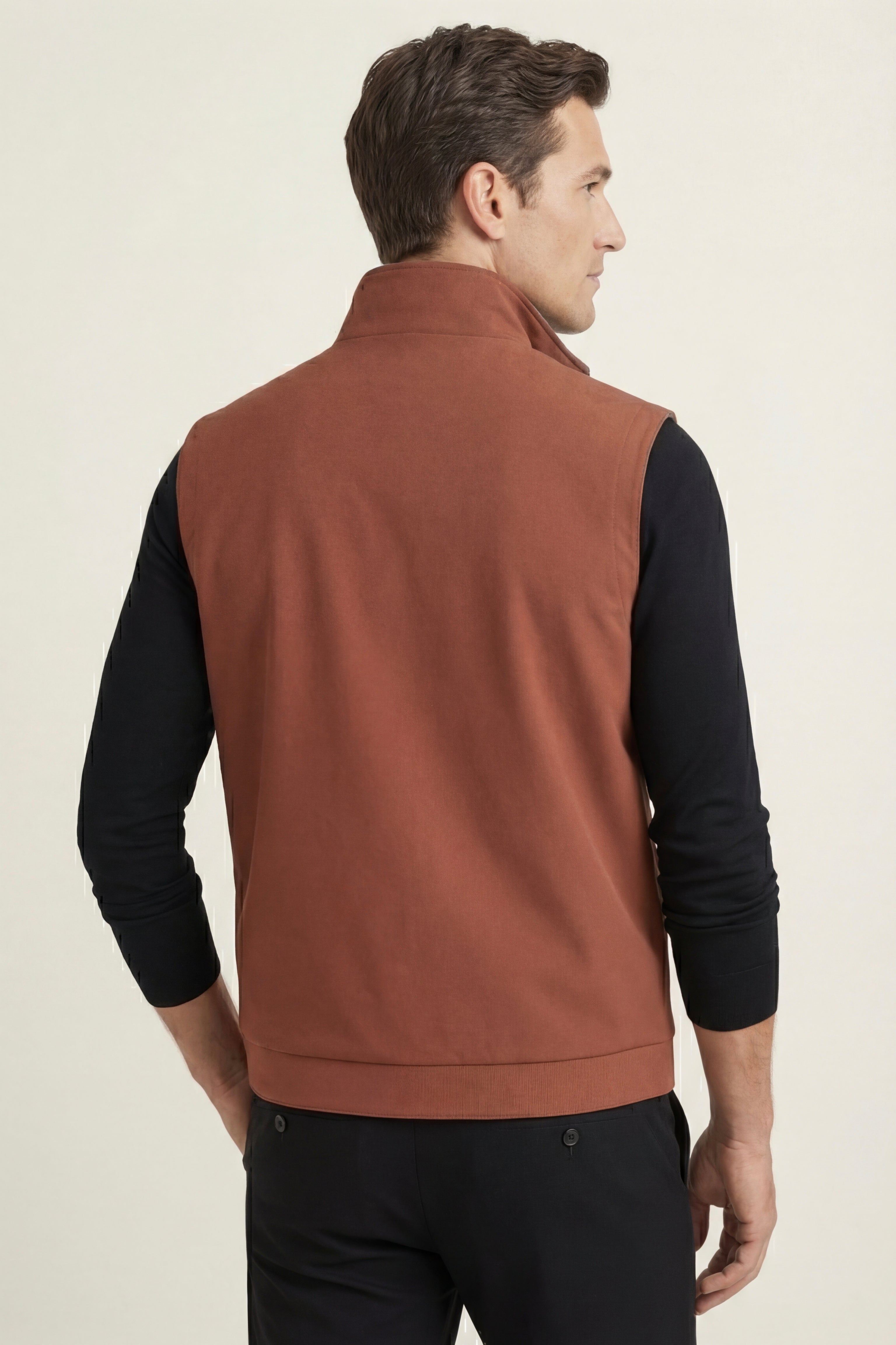 Lorenzo Reversible Vest Terracotta