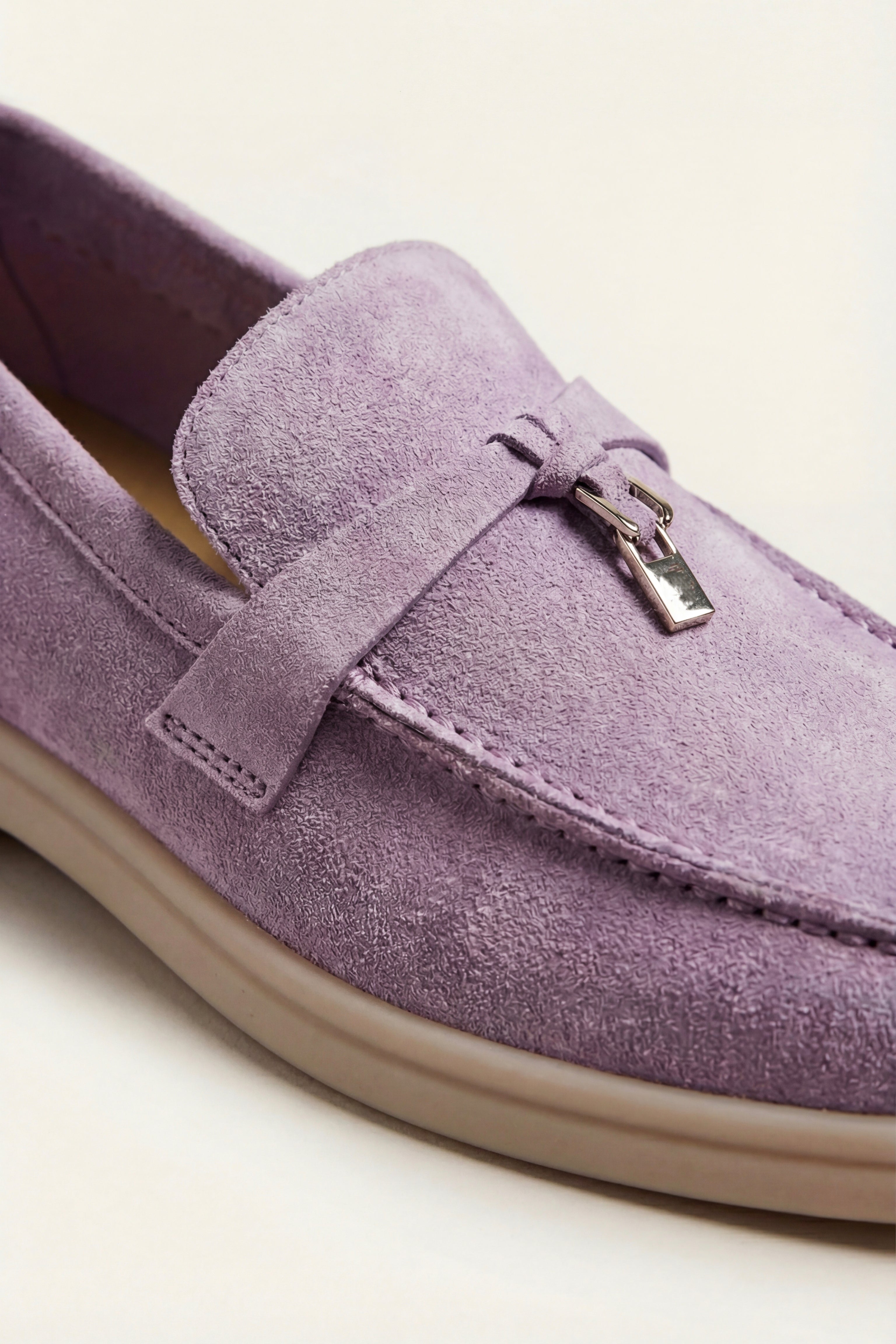 Lorenzo Buckle Loafer Lilac