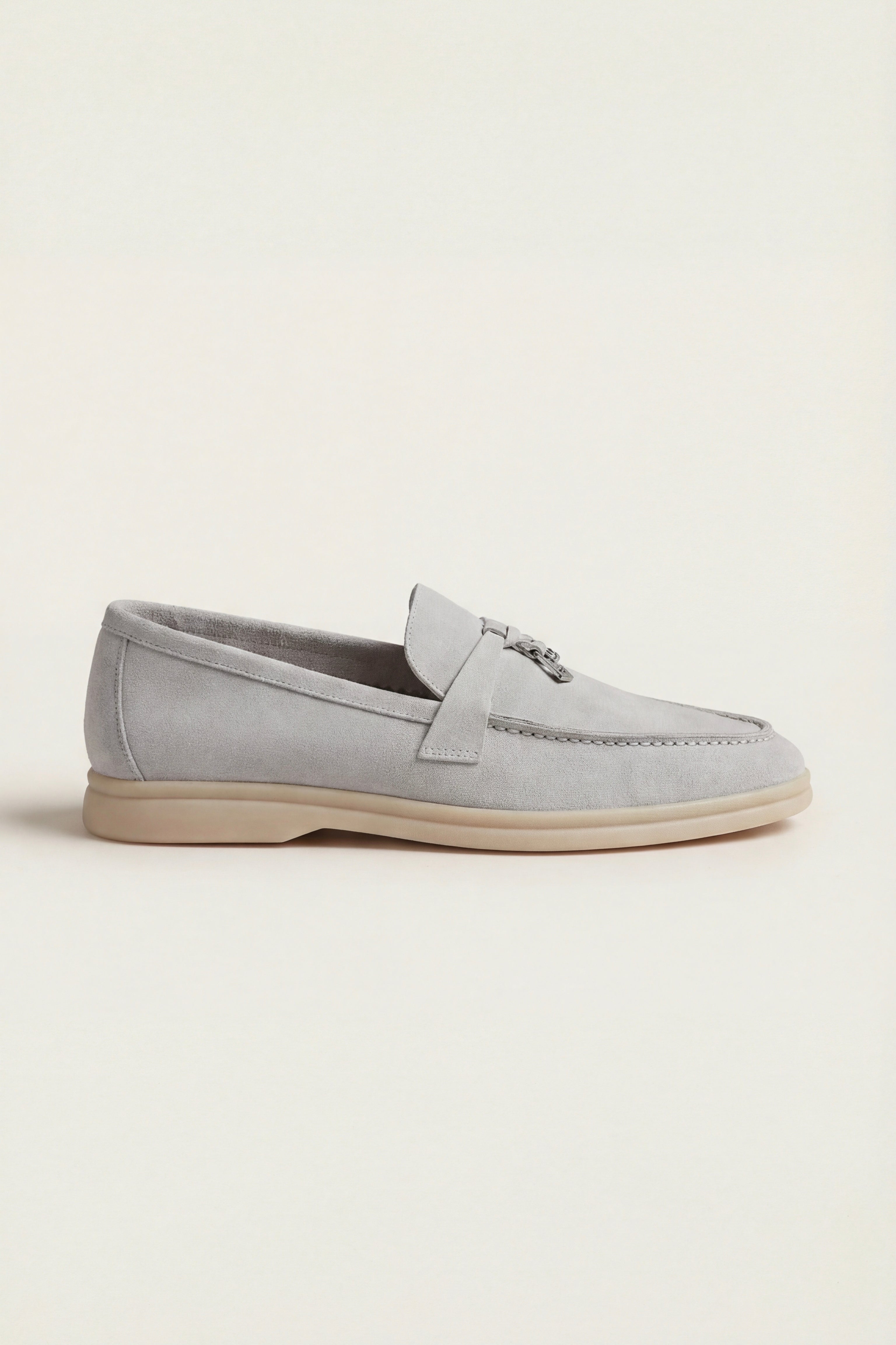 Lorenzo Buckle Loafer Ice Grey