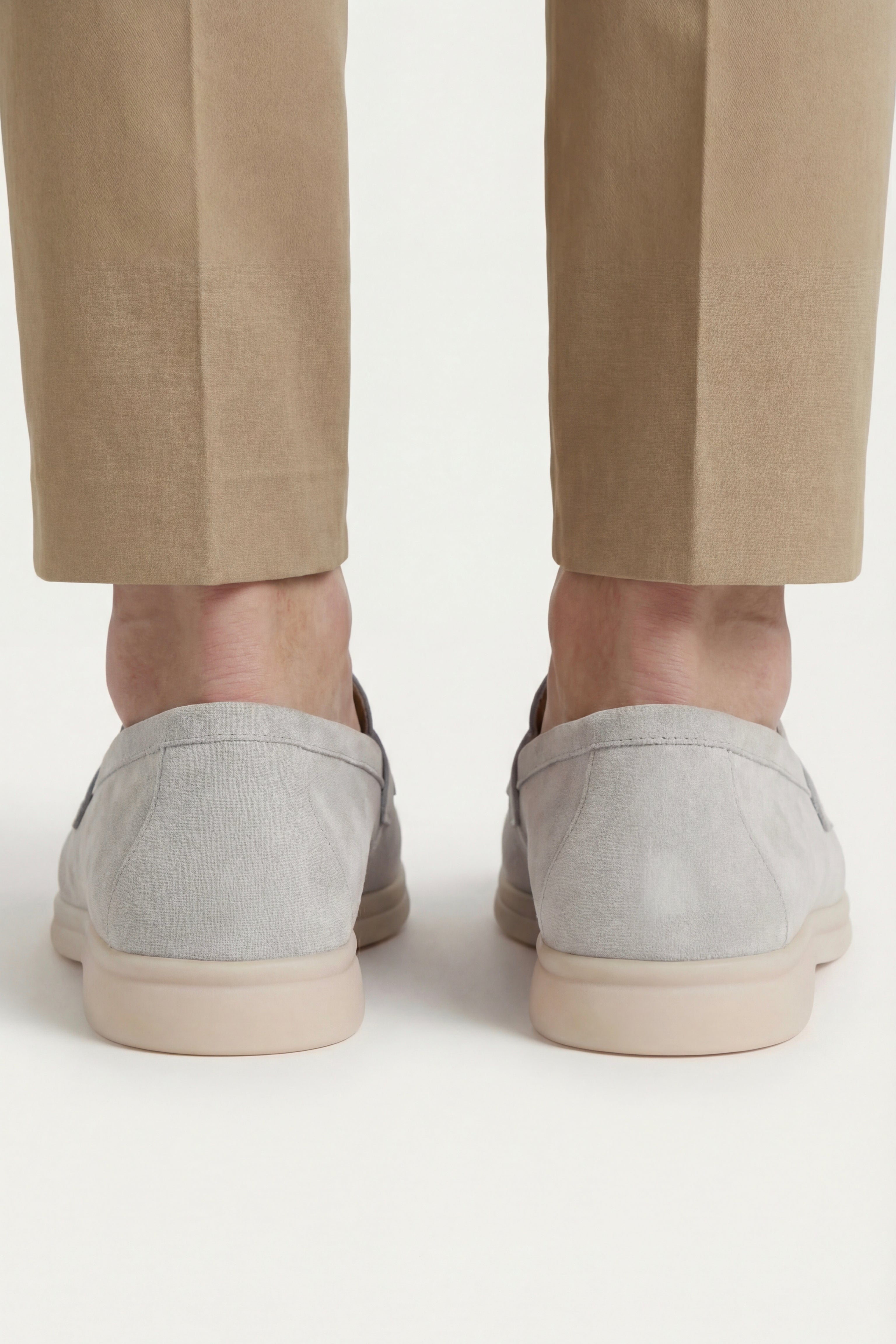 Lorenzo Buckle Loafer Ice Grey