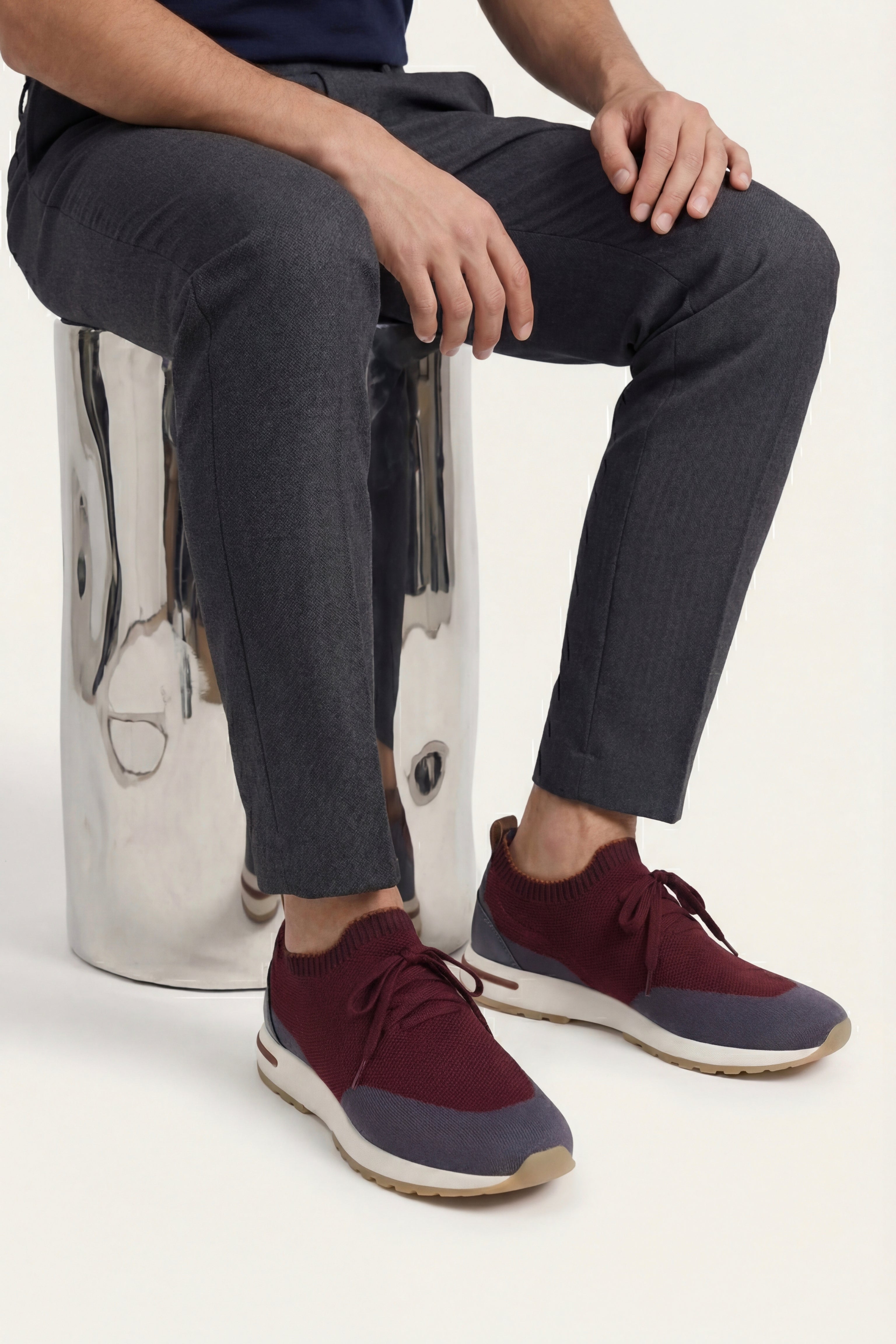 Solano Mesh Slip-On Burgundy