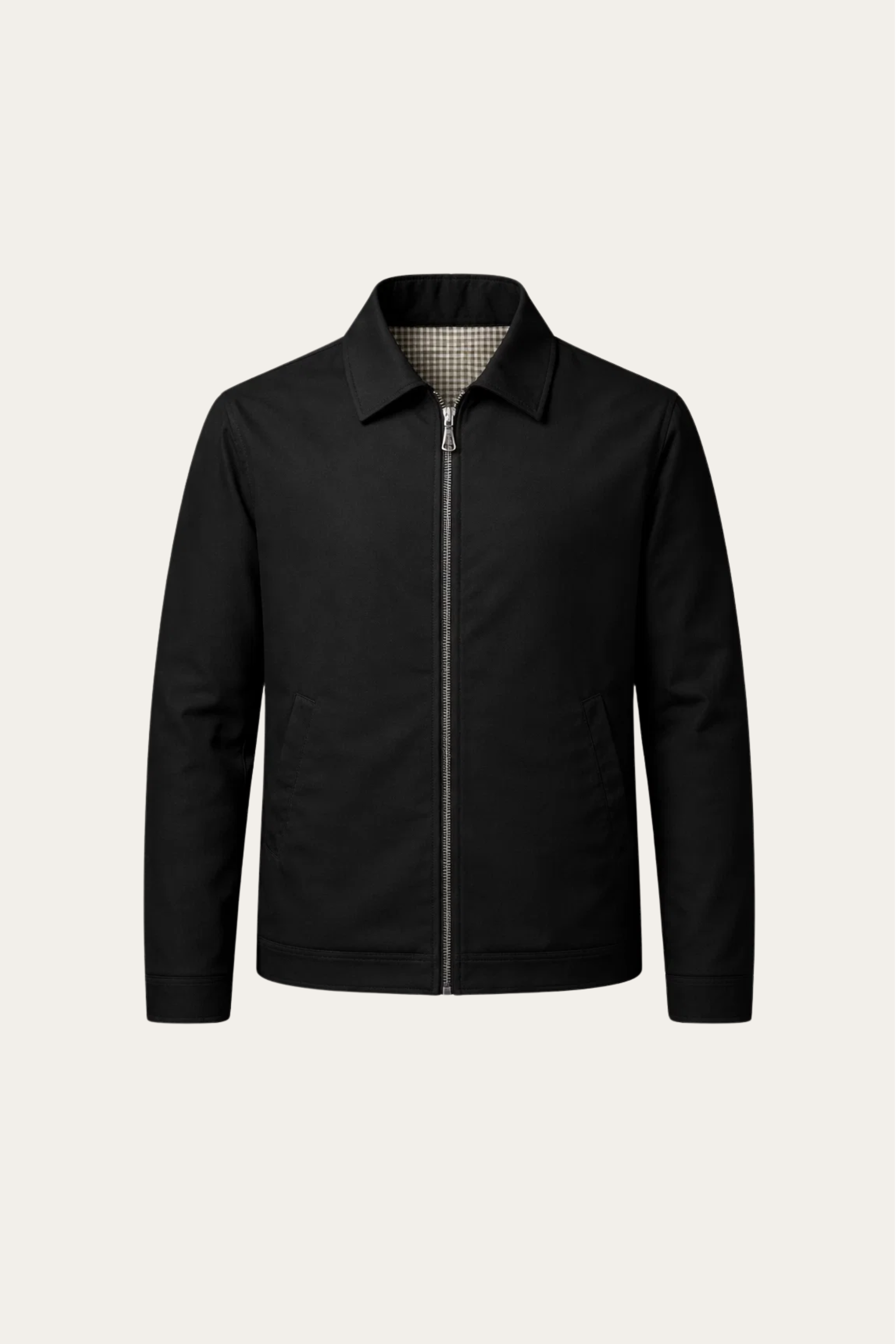 Pietro Lightweight Zip Jacket Black